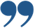 Blue speech mark - finish